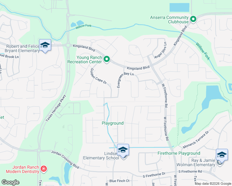 map of restaurants, bars, coffee shops, grocery stores, and more near 1910 Evergreen Bay Lane in Katy