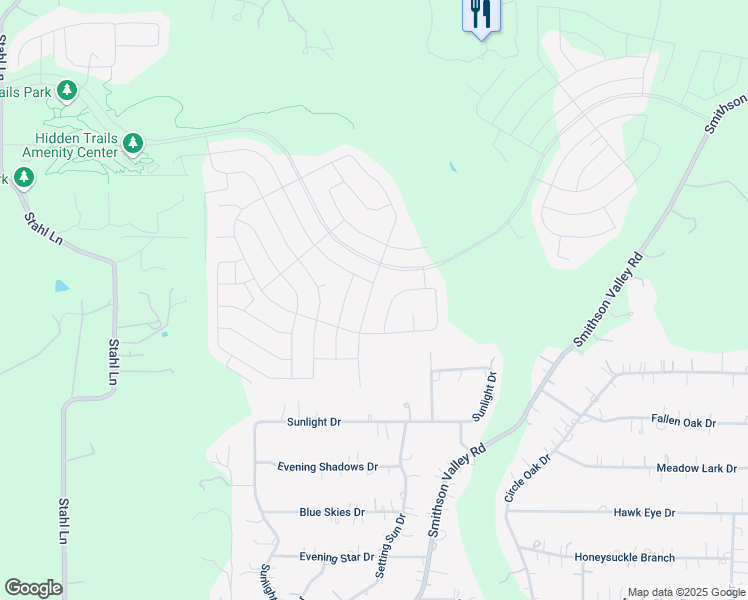 map of restaurants, bars, coffee shops, grocery stores, and more near 31674 Nimbus Drive in Bulverde