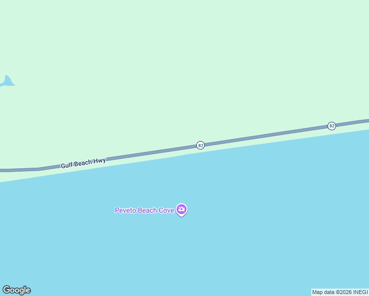 map of restaurants, bars, coffee shops, grocery stores, and more near Gulf Beach Highway in Cameron Parish