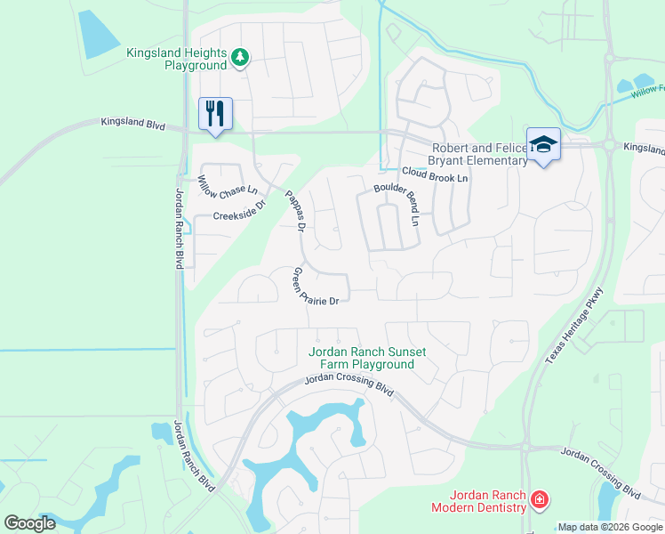 map of restaurants, bars, coffee shops, grocery stores, and more near 9336 Willow Breeze Drive in Pattison