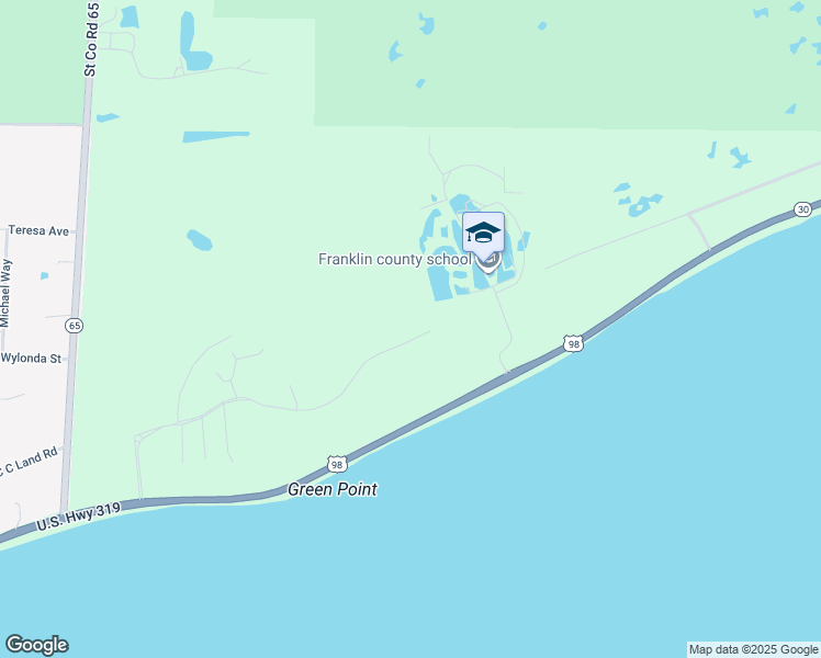 map of restaurants, bars, coffee shops, grocery stores, and more near 383 Gramercy Plantation Road in Eastpoint