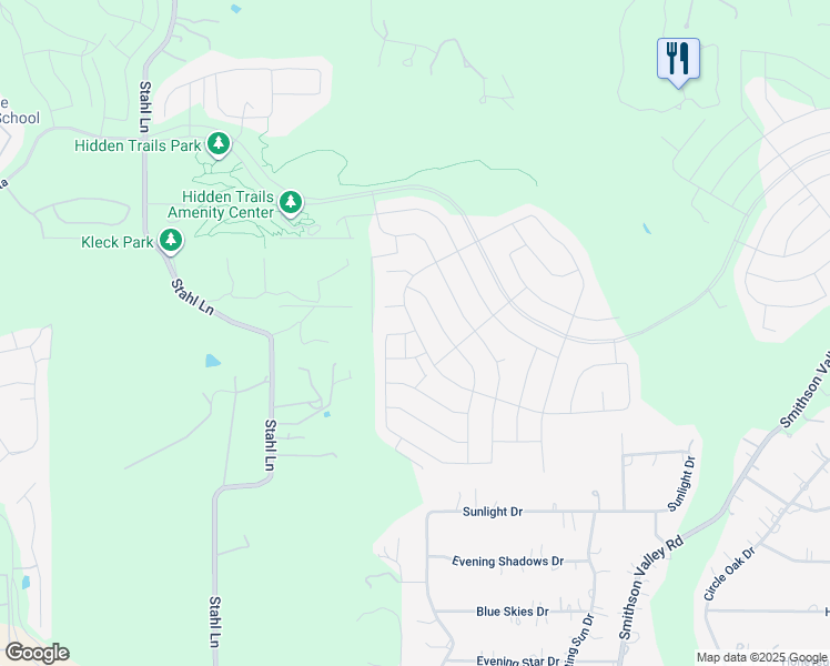 map of restaurants, bars, coffee shops, grocery stores, and more near Black Walnut in Bulverde