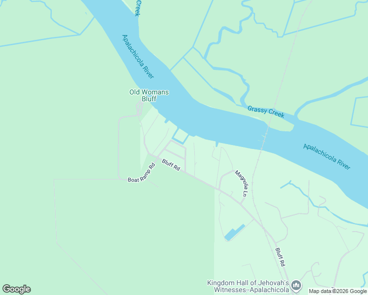 map of restaurants, bars, coffee shops, grocery stores, and more near 6 Big Oaks Drive in Apalachicola