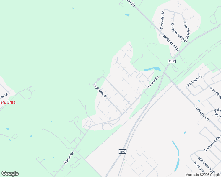 map of restaurants, bars, coffee shops, grocery stores, and more near 680 High Low Drive in New Braunfels