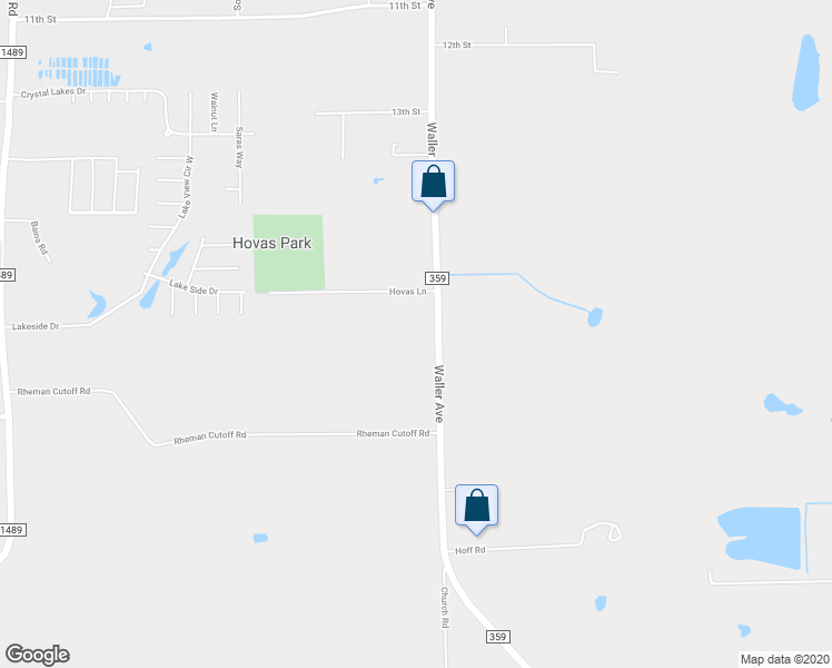 map of restaurants, bars, coffee shops, grocery stores, and more near 1400 FM 359 Rd in Brookshire