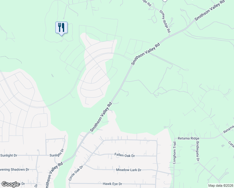map of restaurants, bars, coffee shops, grocery stores, and more near 31889 Smithson Valley Road in Bulverde