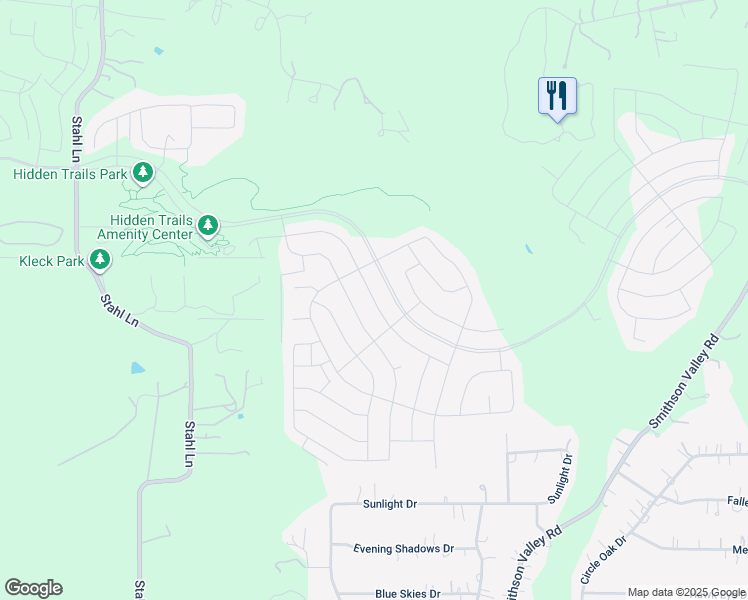 map of restaurants, bars, coffee shops, grocery stores, and more near Black Walnut in Bulverde