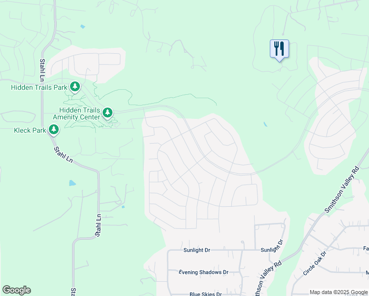 map of restaurants, bars, coffee shops, grocery stores, and more near 5514 Black Walnut in Bulverde