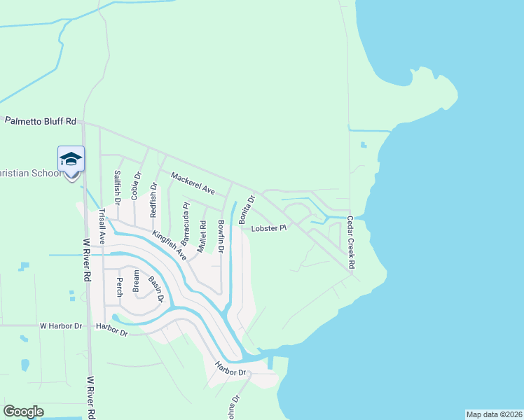 map of restaurants, bars, coffee shops, grocery stores, and more near 105 Donald Boulevard in Palatka