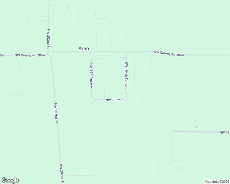 map of restaurants, bars, coffee shops, grocery stores, and more near 19604 Northwest 119th Place in Alachua