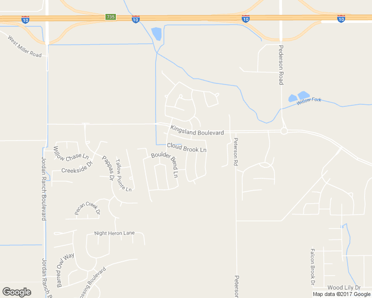 map of restaurants, bars, coffee shops, grocery stores, and more near Cloud Brook Lane in Brookshire