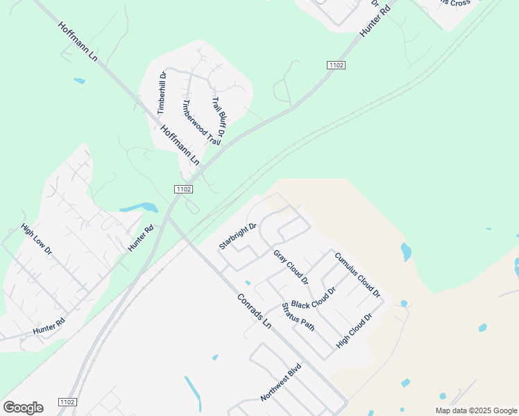 map of restaurants, bars, coffee shops, grocery stores, and more near 4570 Hunter Road in New Braunfels