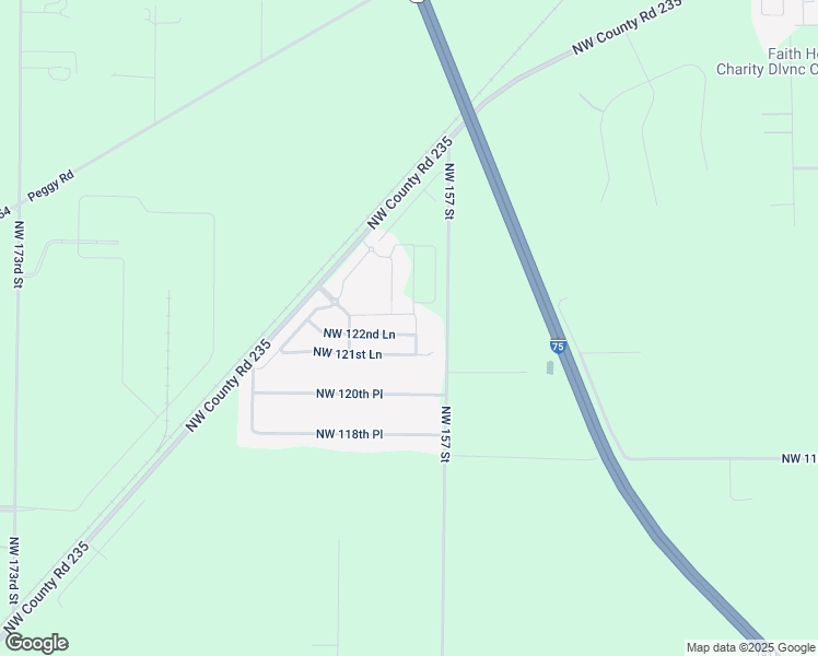 map of restaurants, bars, coffee shops, grocery stores, and more near 15832 Northwest 122nd Lane in Alachua