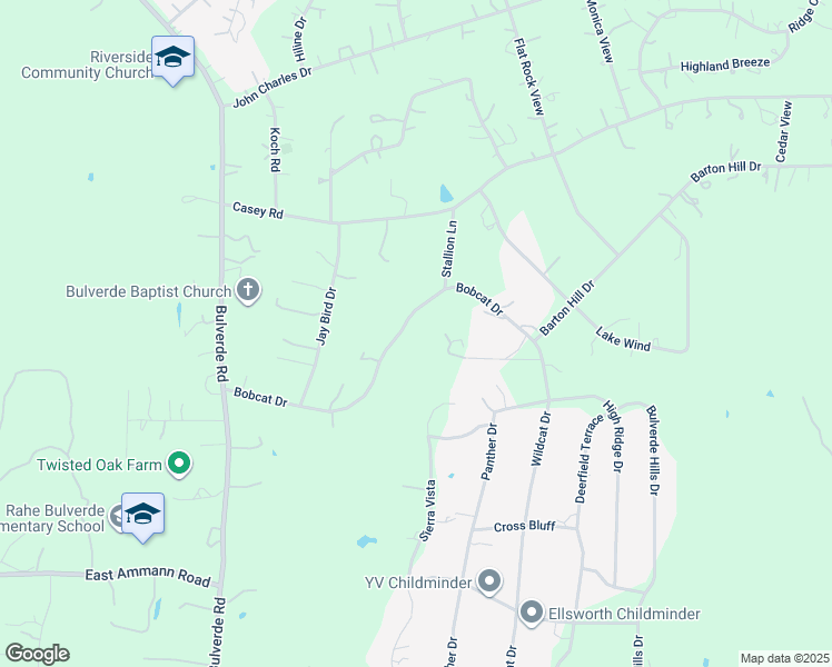 map of restaurants, bars, coffee shops, grocery stores, and more near 2342 Bobcat Drive in Bulverde