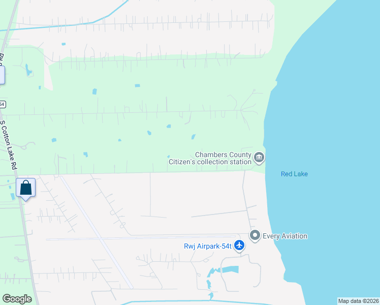 map of restaurants, bars, coffee shops, grocery stores, and more near 4821 Lawrence Road in Baytown