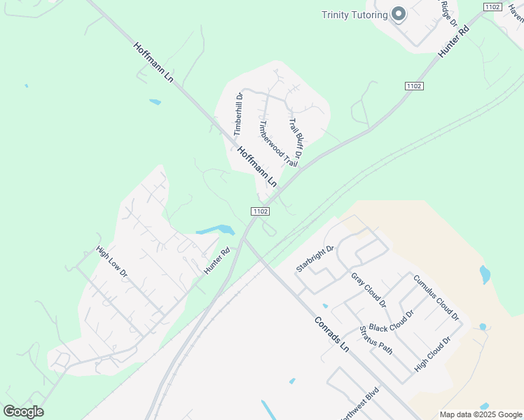 map of restaurants, bars, coffee shops, grocery stores, and more near 525 Hunter Road in New Braunfels