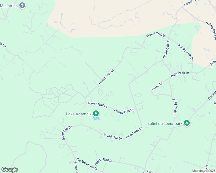 map of restaurants, bars, coffee shops, grocery stores, and more near 420 Forest Trail Drive in Bandera
