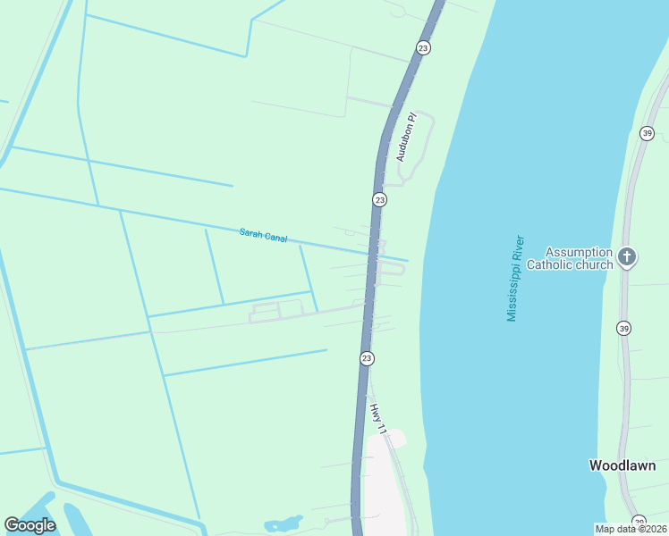 map of restaurants, bars, coffee shops, grocery stores, and more near 150 West Oak Grove Lane in Belle Chasse
