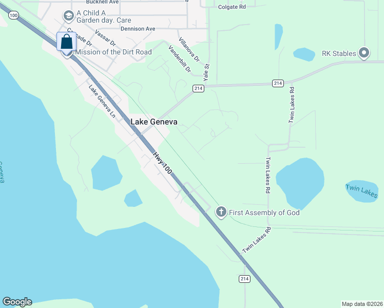 map of restaurants, bars, coffee shops, grocery stores, and more near 7761 Cypress Street in Keystone Heights