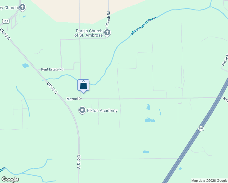 map of restaurants, bars, coffee shops, grocery stores, and more near 5566 Don Manuel Road in Elkton