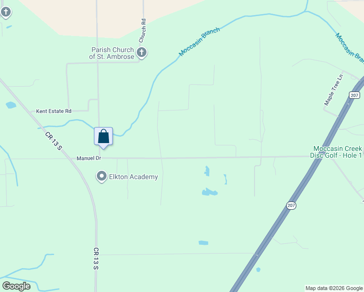 map of restaurants, bars, coffee shops, grocery stores, and more near 5500 Don Manuel Road in Elkton