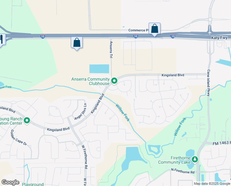 map of restaurants, bars, coffee shops, grocery stores, and more near 28519 Fielder Village Lane in Katy