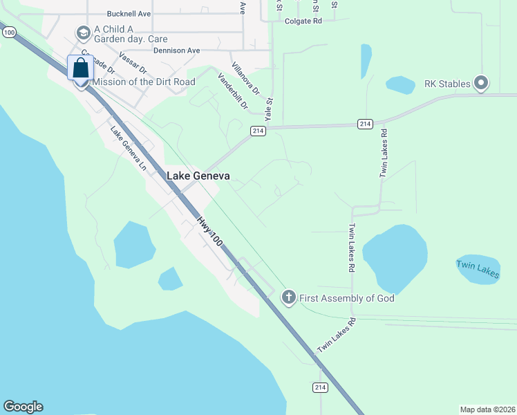 map of restaurants, bars, coffee shops, grocery stores, and more near 7761 Cypress Street in Keystone Heights