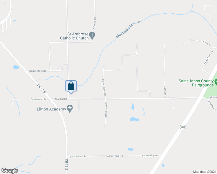 map of restaurants, bars, coffee shops, grocery stores, and more near 6310 Solano Creek Road in Elkton