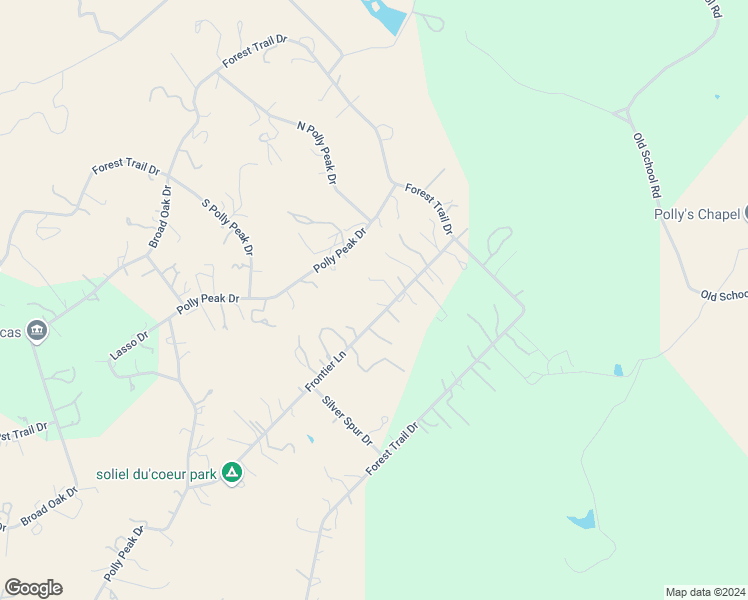 map of restaurants, bars, coffee shops, grocery stores, and more near 757 Frontier Lane in Bandera