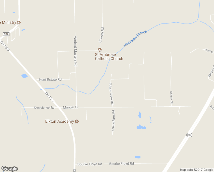 map of restaurants, bars, coffee shops, grocery stores, and more near 6215 Solano Creek Road in Elkton