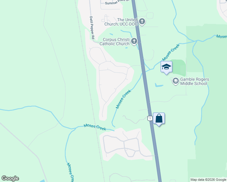 map of restaurants, bars, coffee shops, grocery stores, and more near 375 Crescent Key Drive in St. Augustine