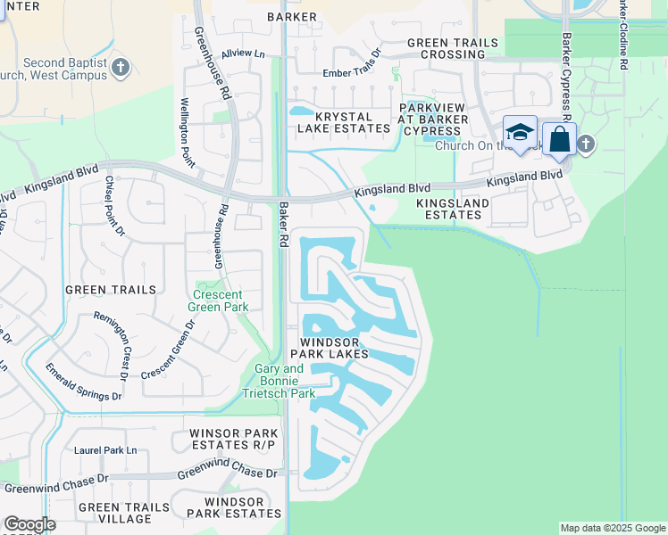 map of restaurants, bars, coffee shops, grocery stores, and more near 1131 Villa Bergamo Court in Houston