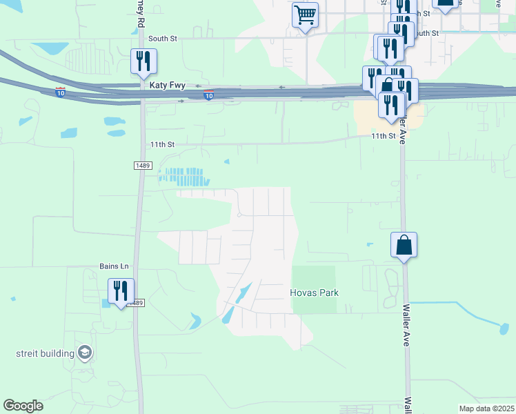map of restaurants, bars, coffee shops, grocery stores, and more near 784 Crystal Lakes Drive in Brookshire