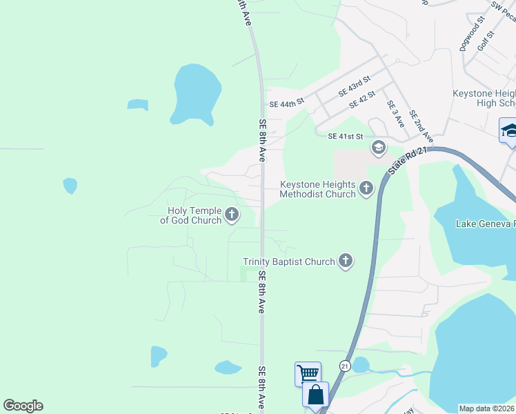 map of restaurants, bars, coffee shops, grocery stores, and more near 987 SE 38th St in Melrose