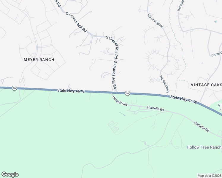 map of restaurants, bars, coffee shops, grocery stores, and more near 8950 Texas 46 in New Braunfels