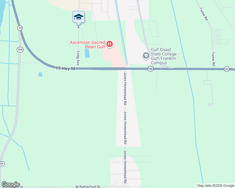 map of restaurants, bars, coffee shops, grocery stores, and more near 215 Jones Homestead Road in Port St. Joe