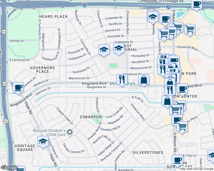 map of restaurants, bars, coffee shops, grocery stores, and more near in 