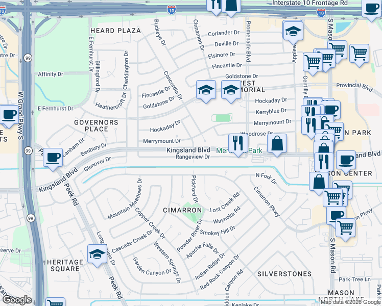 map of restaurants, bars, coffee shops, grocery stores, and more near in 