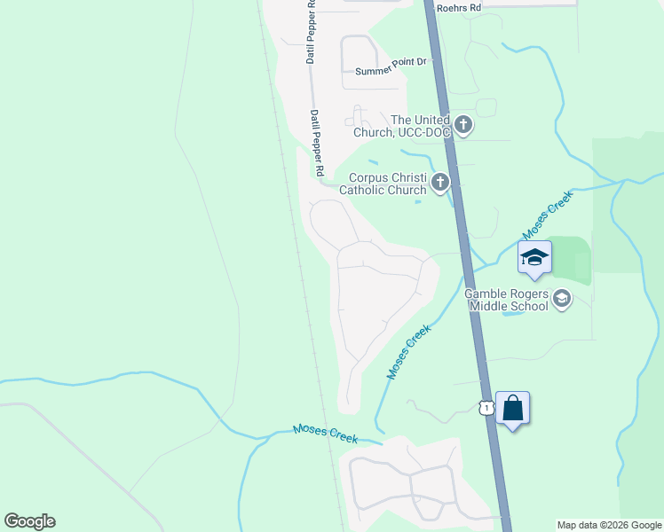 map of restaurants, bars, coffee shops, grocery stores, and more near 328 Sweet Mango Trail in St. Augustine