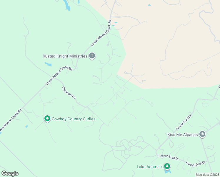 map of restaurants, bars, coffee shops, grocery stores, and more near 415 Chipman Court in Bandera