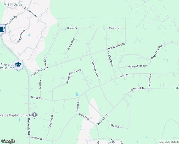 map of restaurants, bars, coffee shops, grocery stores, and more near 32525 Flat Rock View in Bulverde
