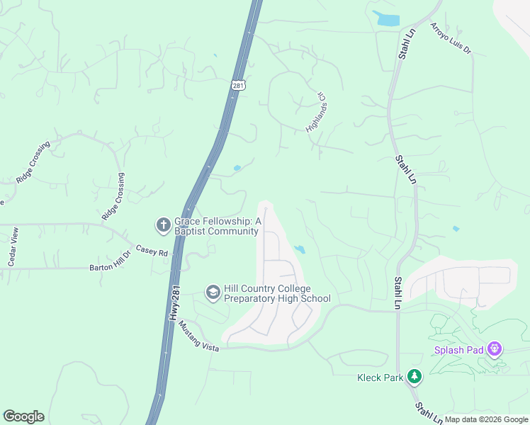 map of restaurants, bars, coffee shops, grocery stores, and more near 32393 Lavender Cove in Bulverde
