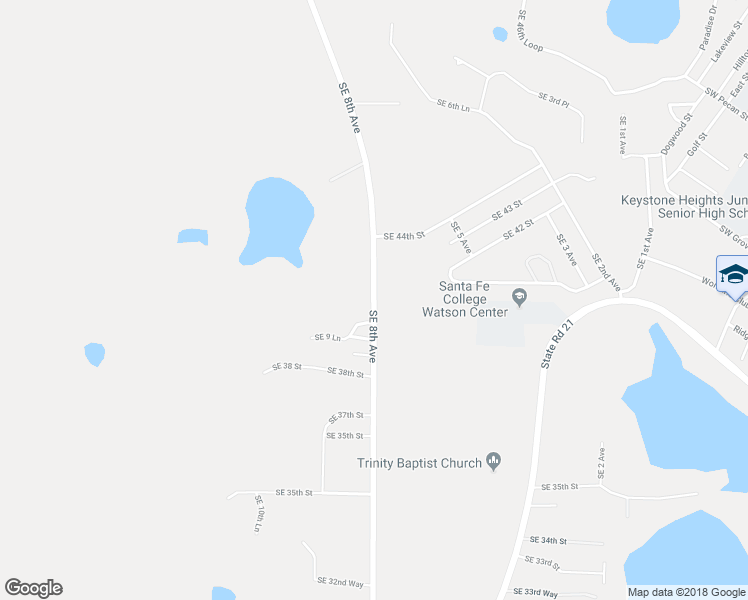 map of restaurants, bars, coffee shops, grocery stores, and more near 3948 County Road 21B in Melrose