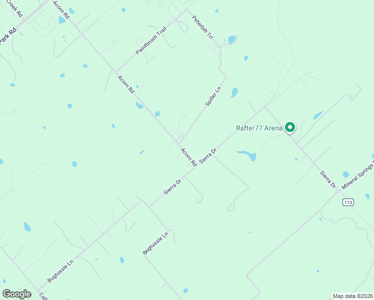 map of restaurants, bars, coffee shops, grocery stores, and more near 1034 Acorn Road in Lockhart