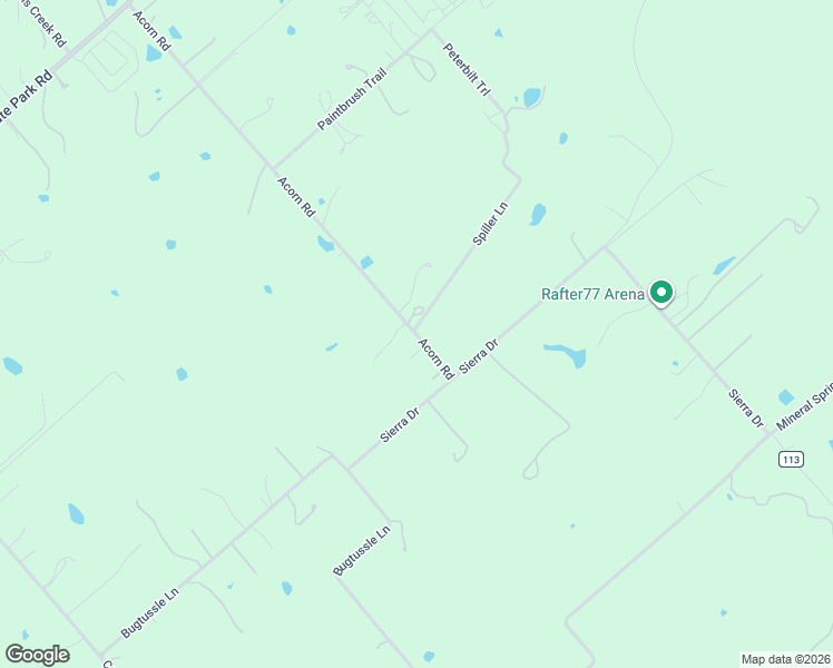 map of restaurants, bars, coffee shops, grocery stores, and more near 1034 Acorn Road in Lockhart