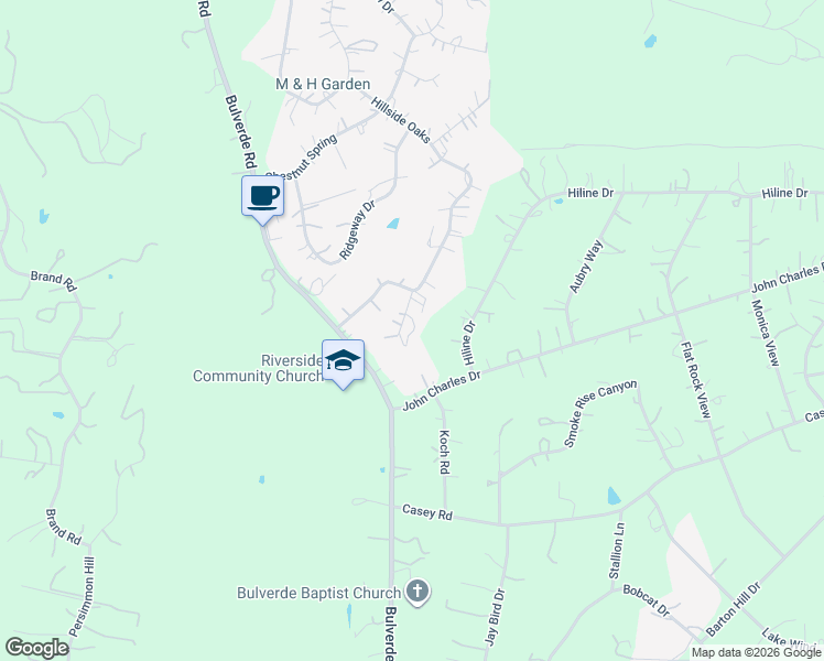 map of restaurants, bars, coffee shops, grocery stores, and more near 167 Rosenberry in Bulverde