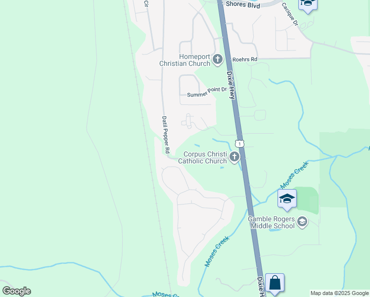 map of restaurants, bars, coffee shops, grocery stores, and more near 6050 Datil Pepper Road in St. Augustine