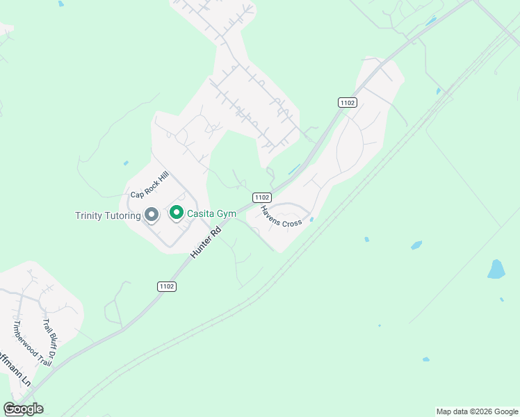 map of restaurants, bars, coffee shops, grocery stores, and more near 5625 Cross Over Road in New Braunfels