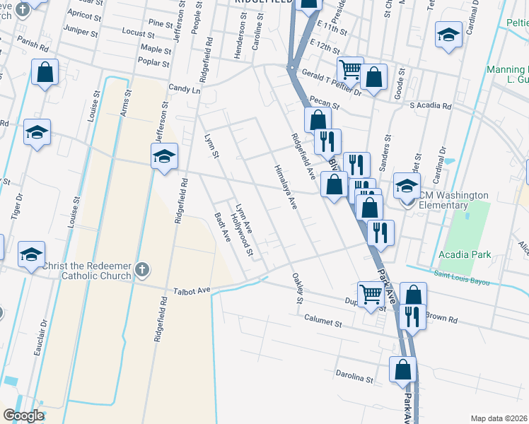 1724 Oakley Street, Thibodaux LA Walk Score