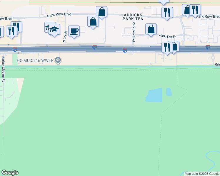 map of restaurants, bars, coffee shops, grocery stores, and more near in Houston